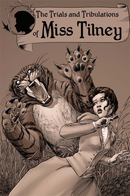 Miss Tilney, Trial and Tribulations of Miss Tilney, David Doub, cover, Phoenix Comicon