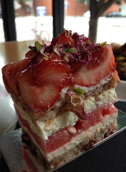 Almond Zucchini Twist, Rosebery, Newtown, Black Star Pastry, photo, Strawberry Watermelon cake