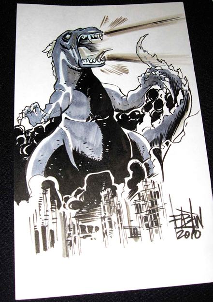 Godzilla, Japan, King King, artwork, monster, sketch, image