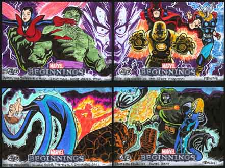 Marvel Beginnings, Trading Card, Fantastic Four, FF, Doctor Doom, Avengers