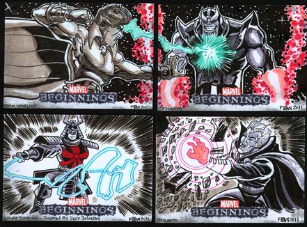 Marvel Beginnings, Card Set, Trading Card, Sketch Cards, Frankie Washington, artwork, eBay, Doctor Octopus