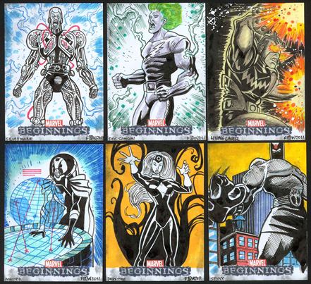 Marvel Beginnings, Card Set, Trading Card, Sketch Cards, Frankie Washington, artwork, eBay, Doctor Octopus