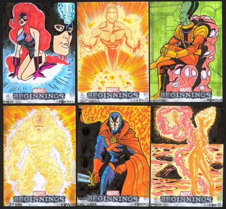 Marvel Beginnings, Card Set, Trading Card, Sketch Cards, Frankie Washington, artwork, eBay, Doctor Octopus