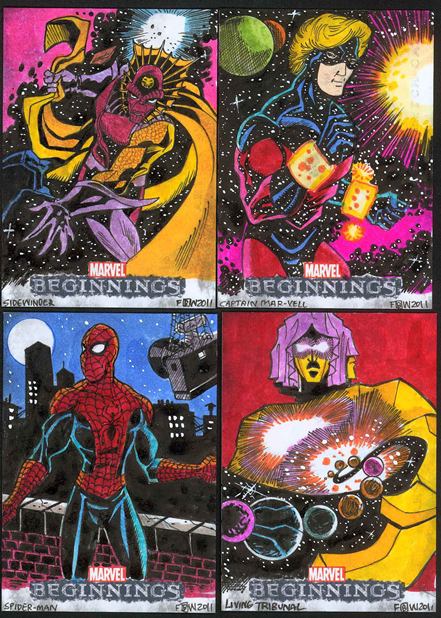 Marvel Beginnings, Card Set, Trading Card, Sketch Cards, Frankie Washington, artwork, eBay, Doctor Octopus