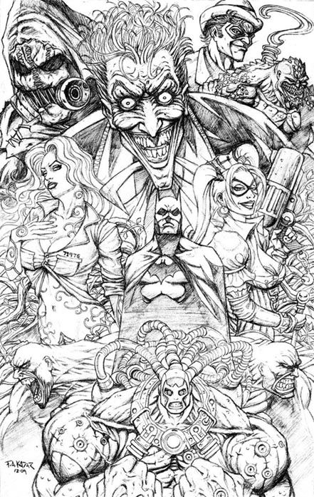 bane coloring pages