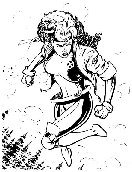 rogue coloring pages