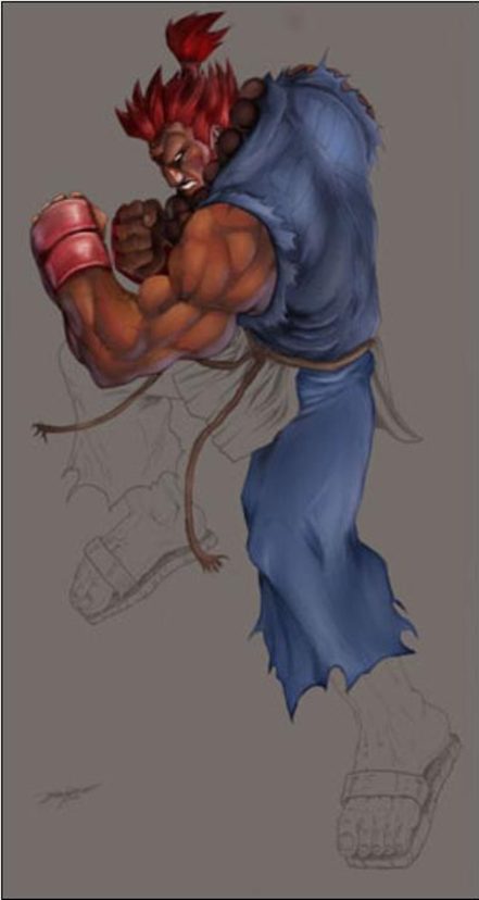 Street Fight, II, III, IV, Akuma, artwork, sketch, Ryu