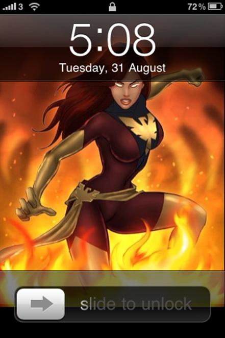 iphone wallpaper, lock screen, home screen, phoenix, Marvel Women, sexy, bbww, bbw, david enciso