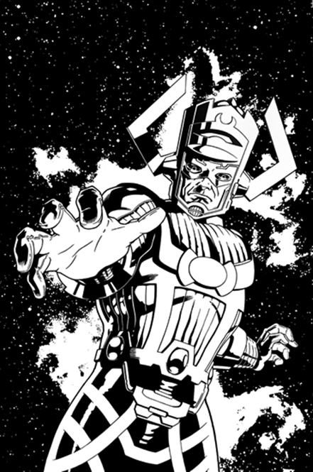 remi dousset, artwork, galactus, silver surfer, tutorial, drawing, colouring